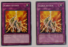 Yugioh - 2x Icarus Attack - EOJ-EN055 + SDDL-EN039 - LP - Unlimited 2006 - Trap