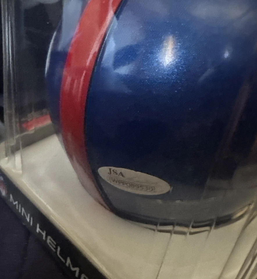 Sterling Shepard Signed New York Giants Speed Mini Football Helmet (JSA) - Image 3 of 4