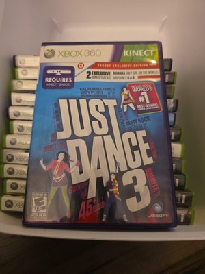 JUST DANCE 3 - Xbox 360 KINECT Complete In Box TESTED 