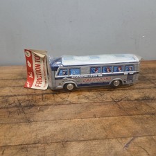 Vintage Greyhound Bus Scenicruiser Tin Toy / Japan New Old Stock