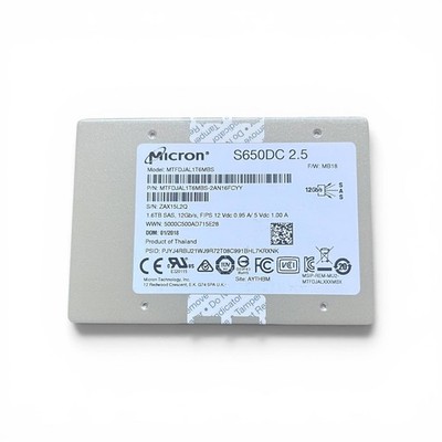 Micron S650DC 1.6TB Enterprise 2.5'' SAS 12Gbps SSD MTFDJAL1T6MBS MTFDJAL1T6MBS-2