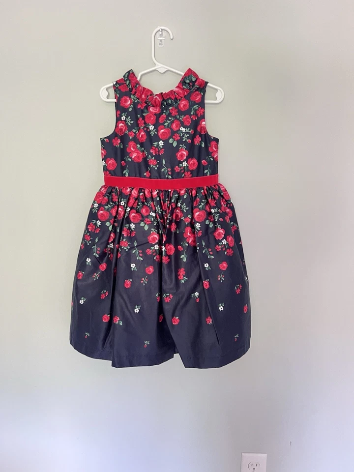 NWT - Janie and Jack x American Girl Roses Dress - Size 5T - Image 2 of 4
