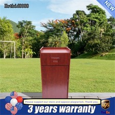   30L Commercial Indoor/Outdoor Trash Can Large Site Lot Garbage Waste Container