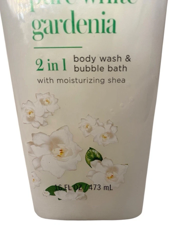 Bodycology 16oz Pure White Gardenia 2 en 1 Hidratante Jabón Corporal y Baño de Burbujas 🌼 Foto 3 de 3