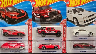 Hot Wheels Red Edition Target Exclusive Lot Set Custom - You