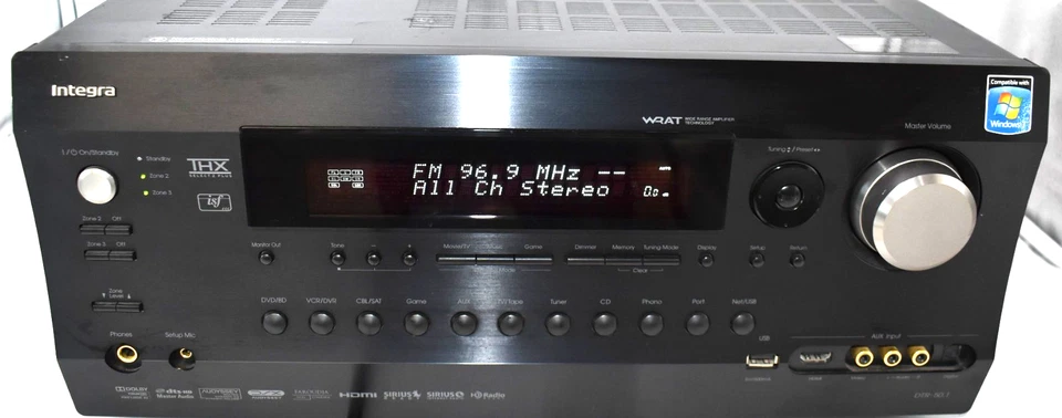 Integra DTR-50.1 7.2 Channel Home Theater A/V Receiver DTR50.1 - Power-On Tested - Image 2 of 4