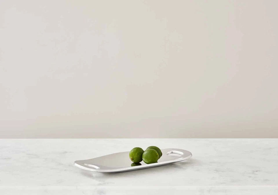 Handled Serving Tray | 14'' Extra Large Platter with Handles | Oven Safe Meta... - Image 2 of 4