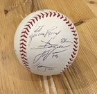 Justin Verlander + 2005 Detroit Tigers Team (9) Signed Baseball Beckett + Letter