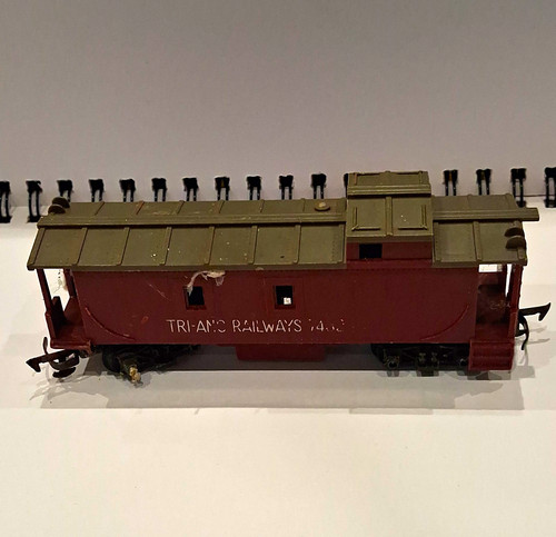 Tri-ang Railways OO Caboose Brake Van braun/grün R.41 7432 Analog | Condition: Used