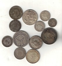 Lot 2 Unzen Silbermünzen - gemischt siehe Scan