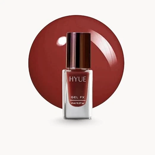 HYUE Gel FX Nail Paint | Cocoa | 8ml | Ultra-Glossy Gel Finish | 14-Day Long-Las