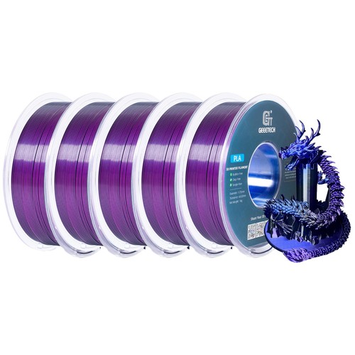 5/10kg Geeetech Silk PLA 3D Drucker Filament Glänzende Seide PLA 1,75mm 1kg/roll - Afbeelding 63 van 78