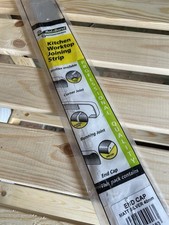 RolaBond Kitchen Worktop End Cap 40mm x 620mm Matt Silver Pack of 1