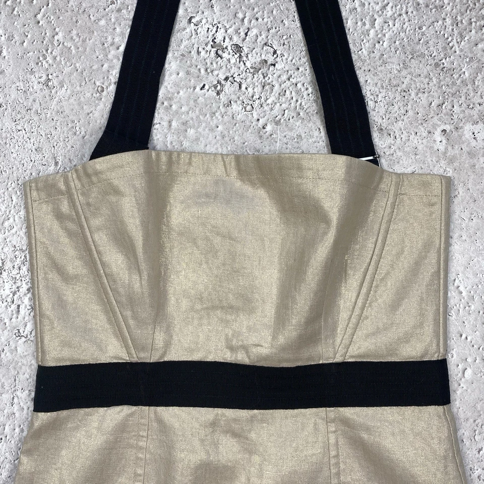 NWOT Dolce Gabbana Light Gold iridescent corset Top Size 44 It US L - Image 4 of 4