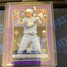Topps 2021 Bowman Chrome Carter Jensen Purple Refractor /250 #BDC-106