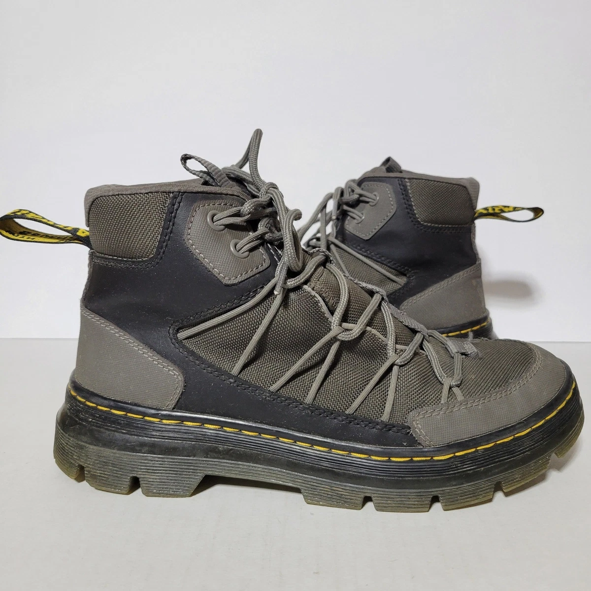 Dr. Martens Gray and Black Men\'s Boots Dr. Martens 1460 Bex Mid – Oneness Boutique main image 2