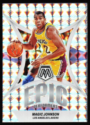 2023-24 Panini Mosaic #16 Magic Johnson Epic Performers Mosaic