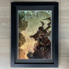 GODS OF MARS FRAMED ART TECH-PRIEST ADEPTUS MECHANICUS WARHAMMER 40K 40,000