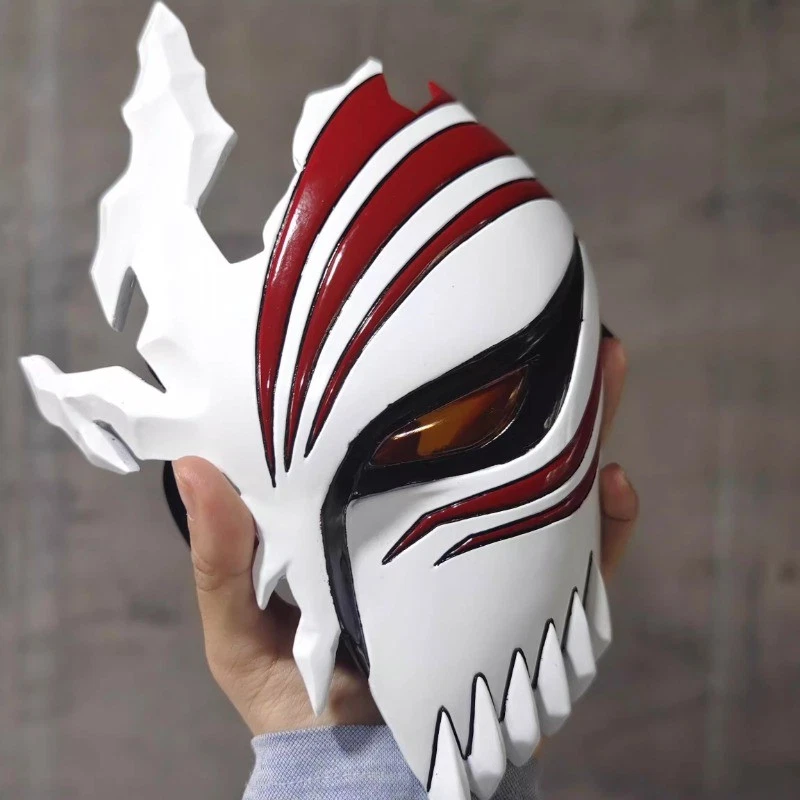Bleach Ichigo Hollow Half - face Cosplay Mask Cosplay Prop Anime Red/Black Gift - Image 2 of 4