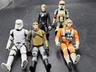 Star Wars Figures; Lot Of 5 Action Figures; Luke, Storm Troopers, Kanan Jarrus