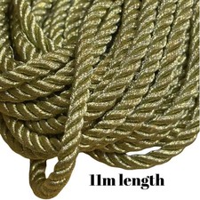 11m of Gold braided cord ideal for Christmas piping thread sewing and trimming