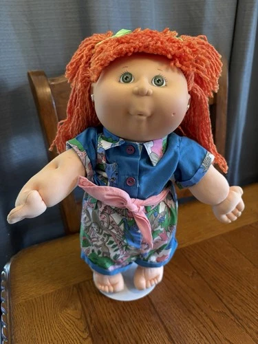 New Listing1991 Cabbage Patch CPK Kissin’ Kids Red Hair Green Eyes Jungle Monkey Outfit