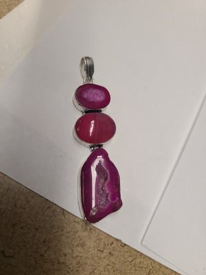 925 Drachen Ader Achat Anhänger