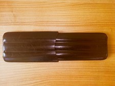 Zigarren-Etui aus Leder – schwarz – für 3 Zigarren (Churchill) – gebraucht