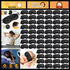 200 Pcs Adjustable Eye Masks - Sleep Blindfolds for Travel, Parties  Games