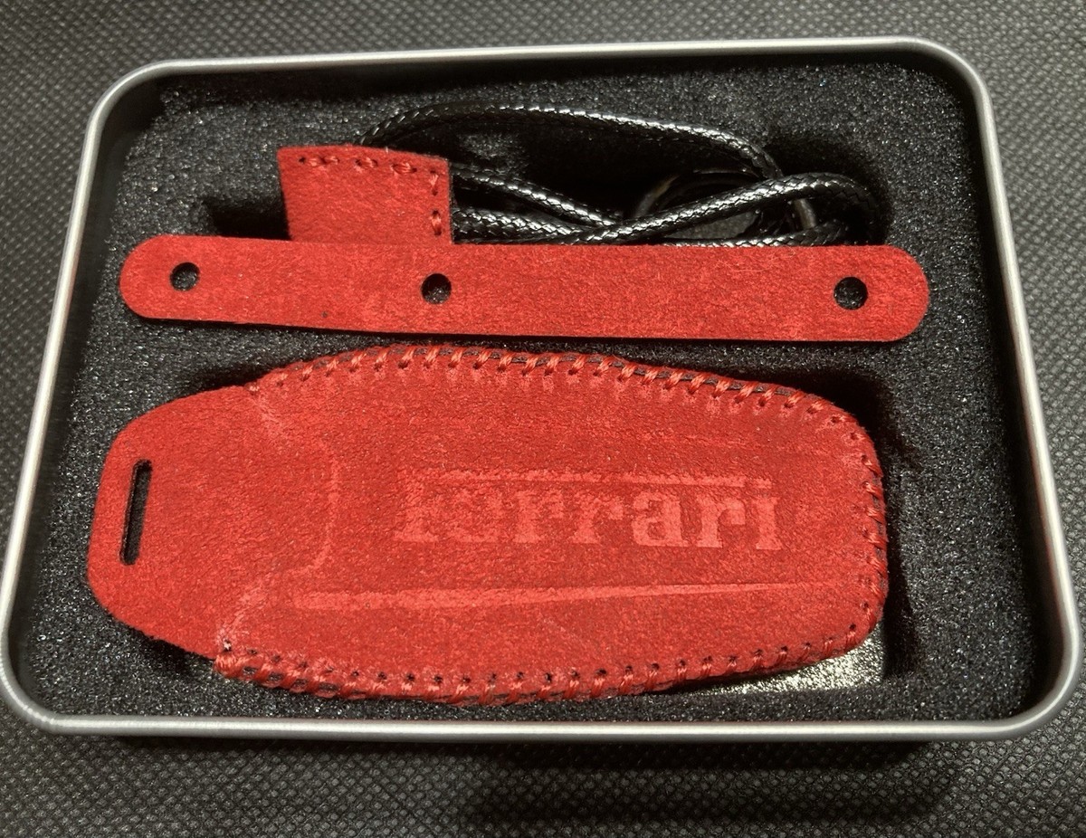 Ferrari 488 Pista F8 812 Portofin Alcantara Key Cover Red