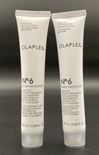 2X Olaplex No 6 Bond Smoother Leave In Styling Treatment-Sample Sz 0.68 Fl Oz Ea