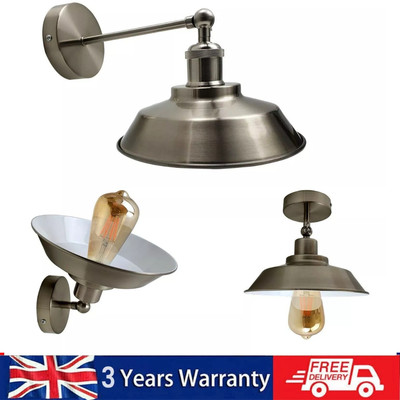 Moderne Wandleuchte Lampe Wandleuchte Industrie Vintage Retro E27 Fassung Leuchte UK
