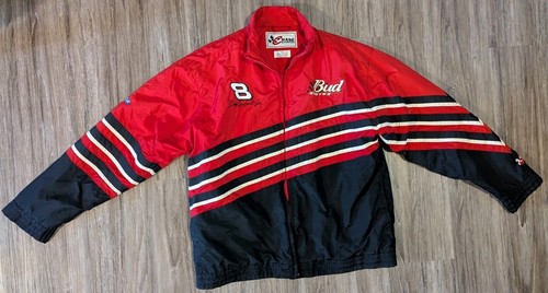 Dale Earnhardt Jr Chase Authentics Budweiser Nascar Racing Jacket Size M *Broken - Picture 7 of 20