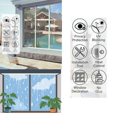 One Way Mirror Window Film Heat UV Reflective Privacy Tint Foil for Home Office