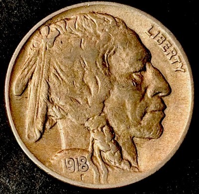 1918-P Buffalo Nickel 5c XF Extra Fine. Nice Original!!!