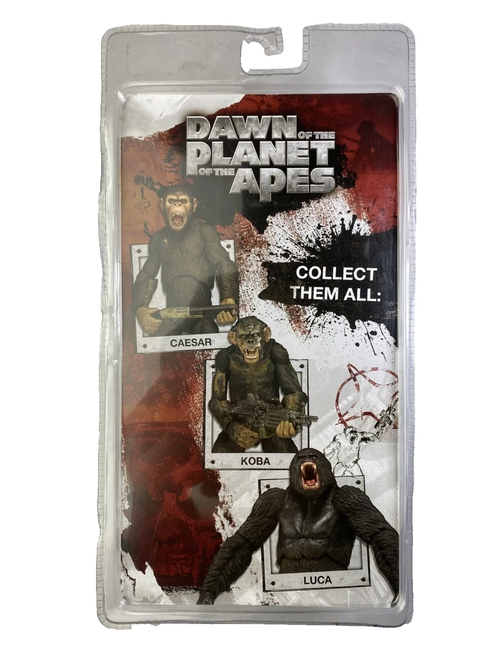 Figura de acción NIP NECA Dawn of the Planet of the Apes, Caesar, escala 7" 2014 Foto 2 de 2