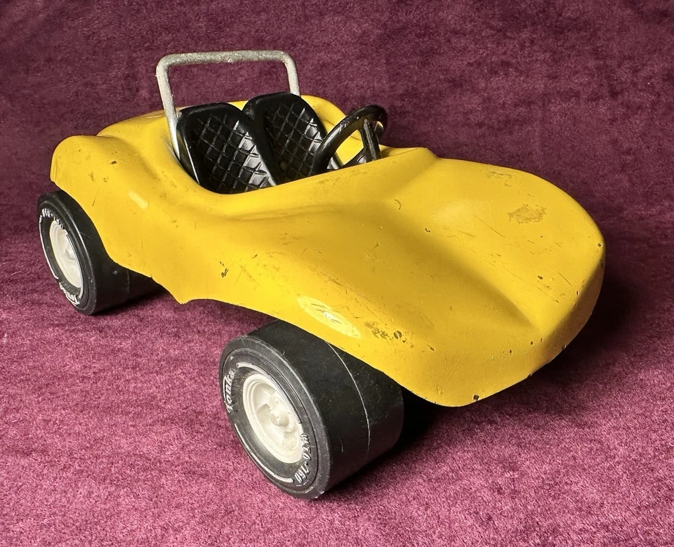 Винтажный желтый Tonka весело багги игрушка автомобиля, прессованная сталь 1970-х, #52790, сделано в США - Изображение 2 из 4