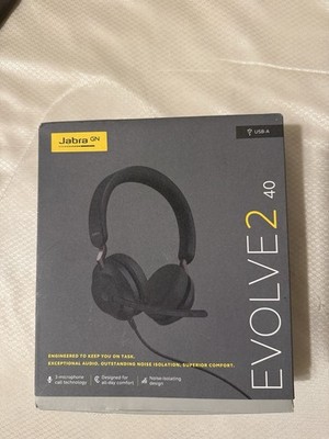 Jabra GN Evolve 2 65 Bluetooth Wireless/USB-A On Ear Headset New Open Box