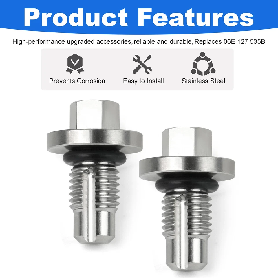 Kit de tornillos de purga sobrealimentador de acero inoxidable para Audi A6 A7 A8 Q5 S4 S5 SQ5 Foto 4 de 4