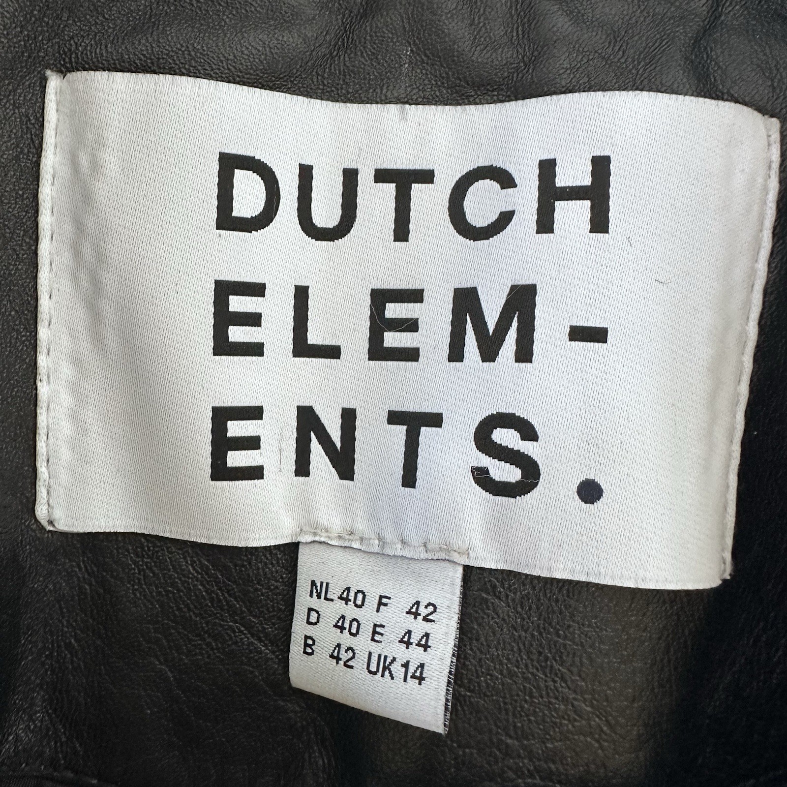 Dutch Elements Leather Jacket Black Motorcycle St… - image 8
