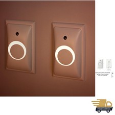 GlowGuard Childproof Outlet Covers Night Light 2-Pack Secure Tamper Res...