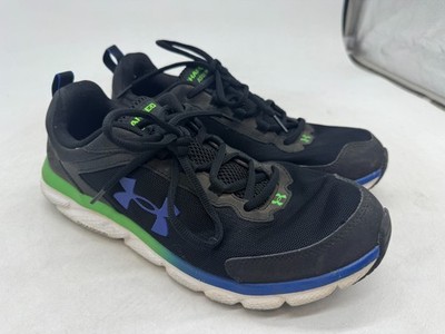 Under Armour Charged Assert 9 Running Sneakers Men's Black Lace Up Athletic - 11