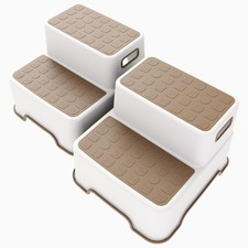 ZLMHYYM 2 Pack Toddler Step Stool for Bathroom, Potty Training Kitchen