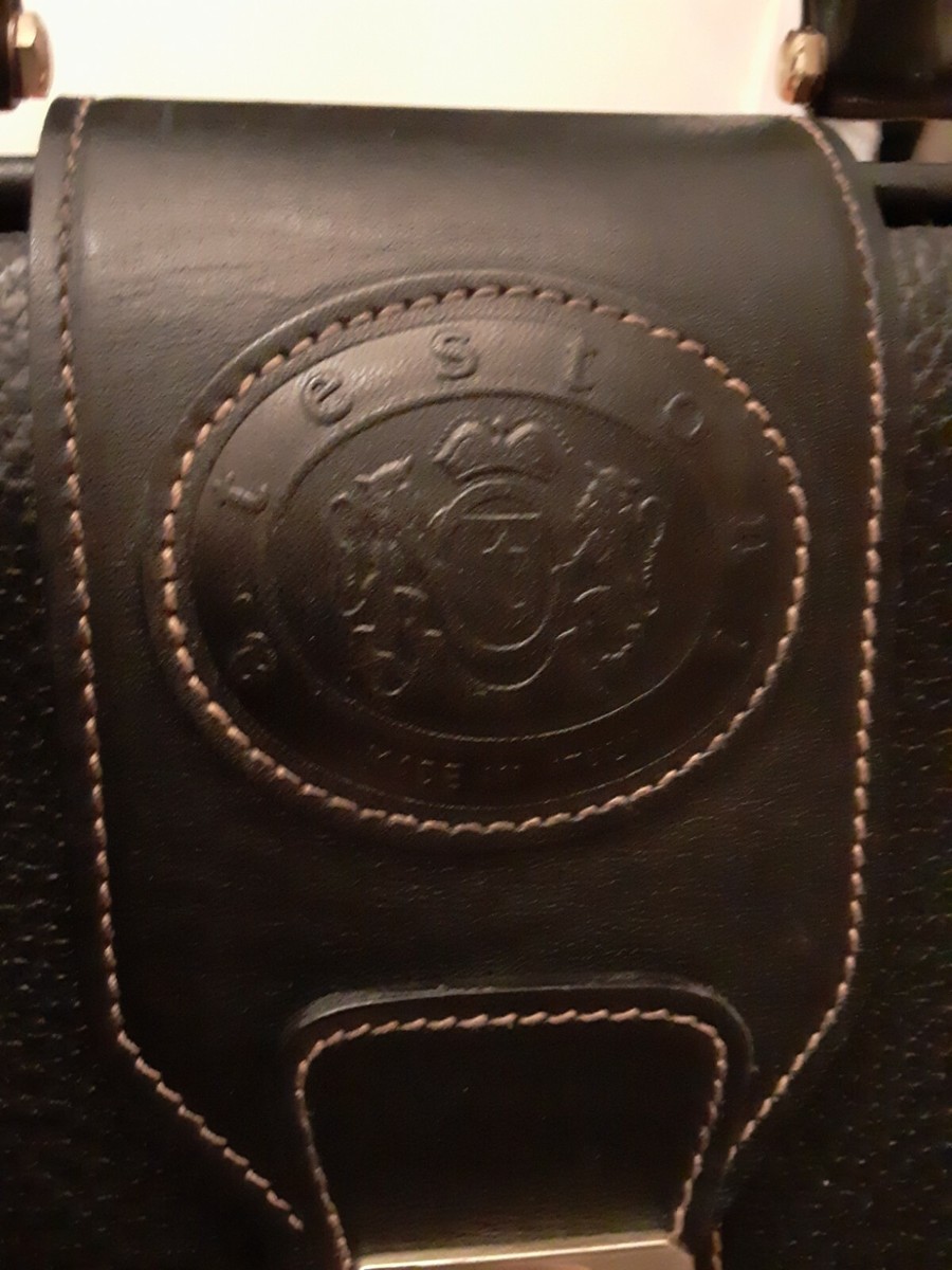 A.testoni Business Bag Black Leather Italy | eBay