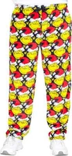 Unisex Grinch All Over Santa Ugly Christmas Pajama Lounge Pants (2XL)