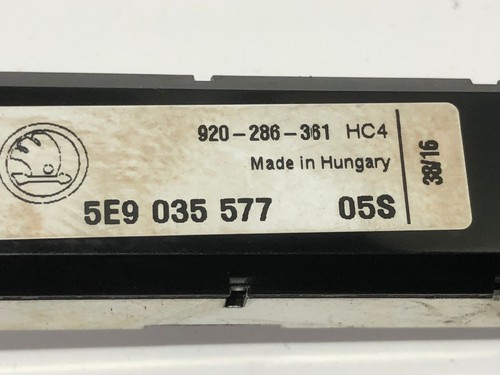 SKODA OCTAVIA MK3 2016 SEGNALE RADIO AMPLIFICATORE ANTENNA AEREA 5E9035577/2013-ON - Foto 3 di 5
