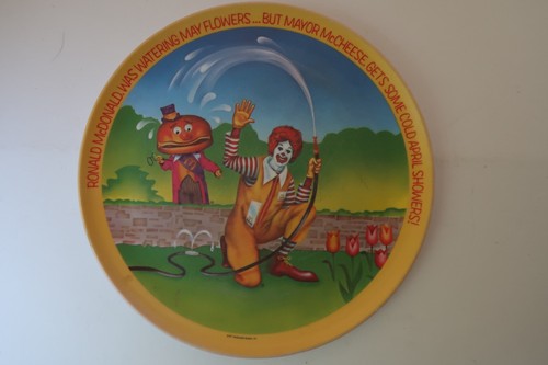 Vintage Ronald McDonald Mayor McCheese Plate 1977 McDonald's Collectible - Picture 4 of 12