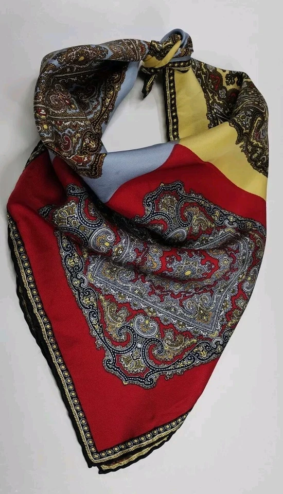 Pañuelo de seda Dandy colorido cachemir para hombre HANKIE DANDY ESTILO MCM 4 lados  Foto 4 de 4