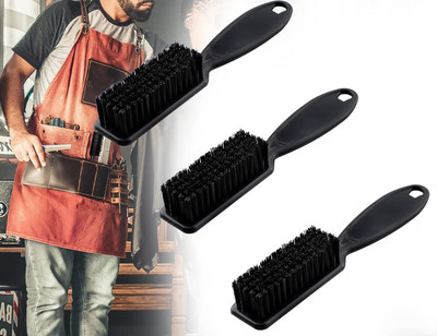 3 Stück Schwarz Sleek Bun Bürste Friseur Zubehör Bürste für Sleek Zopf Barber Br
