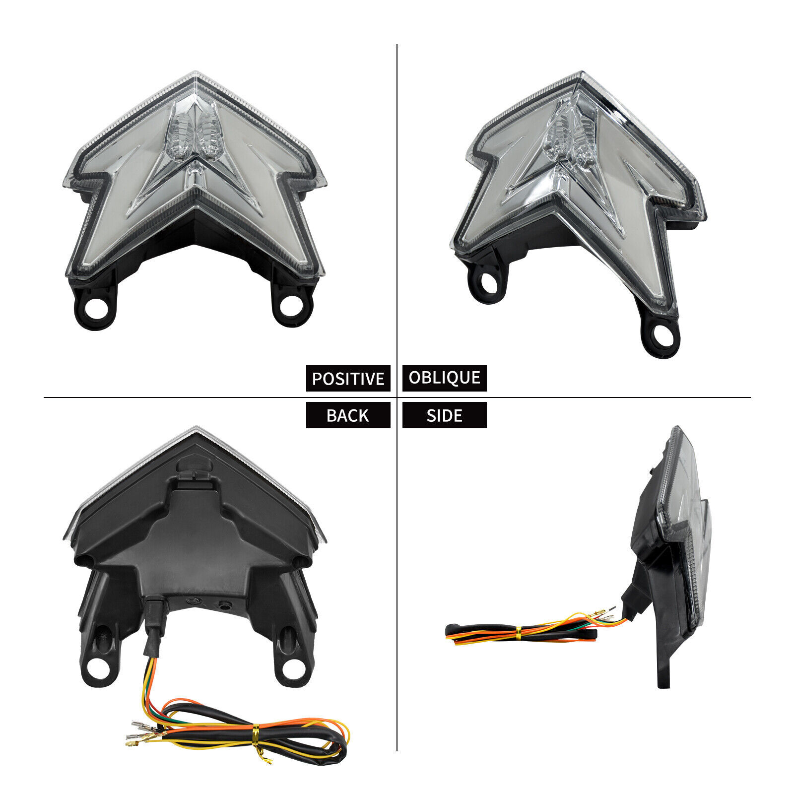 Rear Running Brake Turn Signal LED Light Fits For KAWASAKI Z125 Z800 NINJA ZX-6R